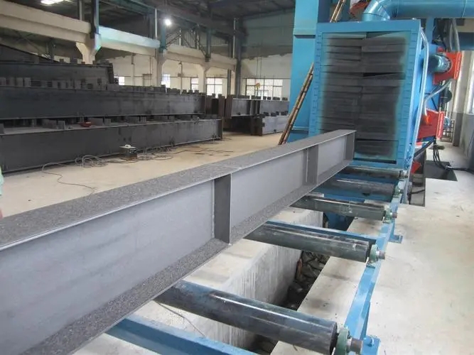 安徽自动输送重型工件喷砂机及其应用