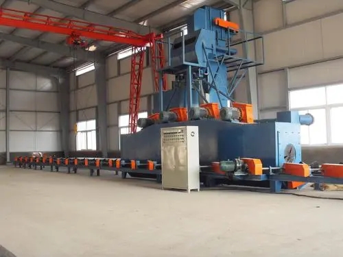 安徽管道外壁自动通过式喷砂机提升管道外壁质量